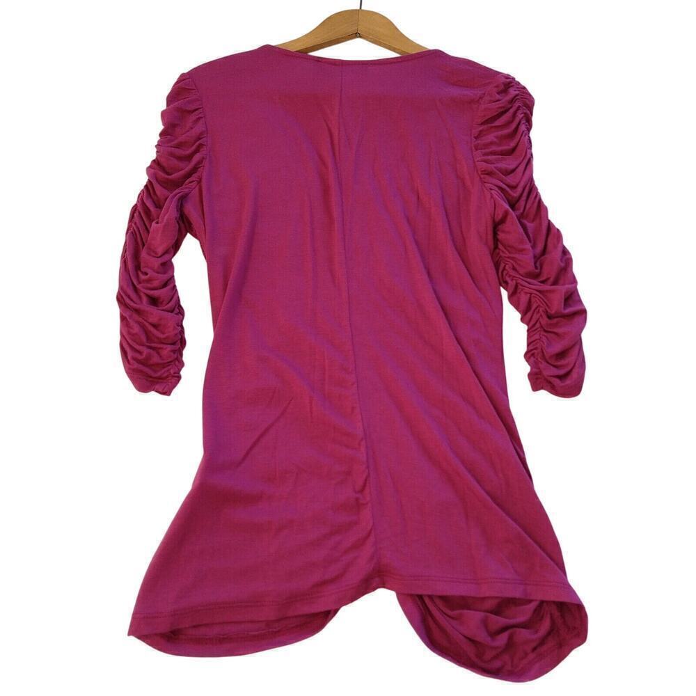 Sunday In Brooklyn Anthropologie Pink 3/4 Sleeve Top Size S NWT Button Front - Picture 7 of 7